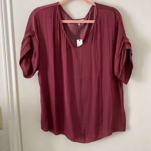 Stunning Burgundy Blouse